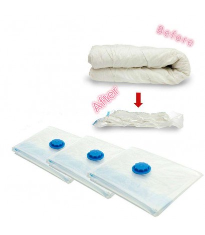 Air Vacuum Compressed Organizer Bag Space Saving Storage Seal Bag Hand Pump