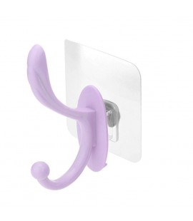 Wall-mounted Coat Bag Clothes Caps Hook Hangers Wall Hanging Hook (Purple)