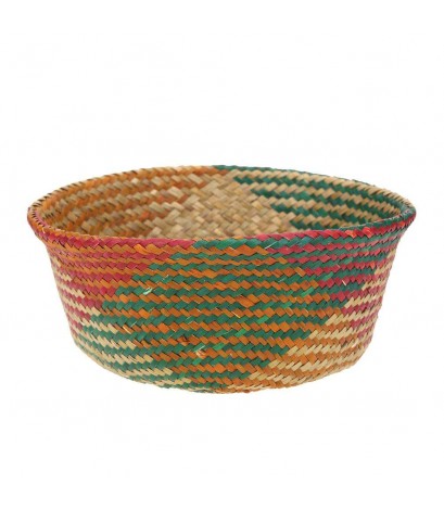 Grass Woven Hang Storage Bellied Basket Garden Plant Flower Pot