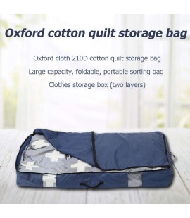 2 Layer Portable Oxford Cloth Quilt Storage Bag Clothing Organizer