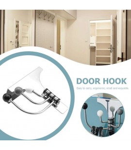 Stainless Steel Door Hooks Coat Hanging Rack Clothes Hanger Organizer