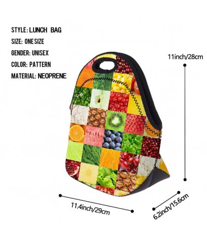 Dustproof Lunch Bag HD 3D Digital Print Tote Bags for Work School