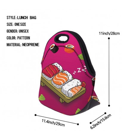 Portable Waterproof 3D Printed Lunch Bag Thermal Insulated Lunch Box Tote