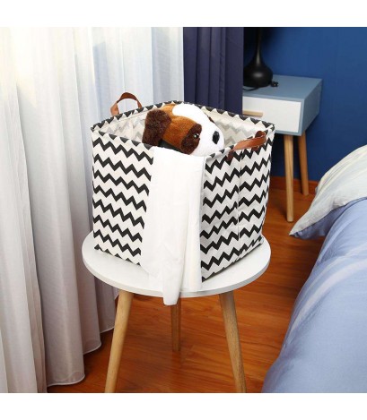 Square Storage Basket Canvas Clothes Toys Container Organizer Box