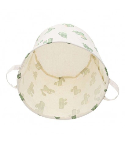 Drawstring Canvas Storage Basket Clothes Toys Laundry Container