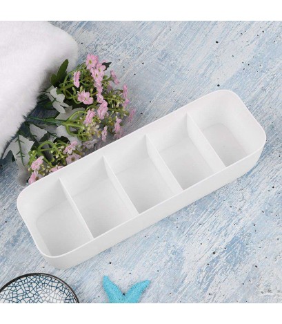 Plastic 3/5 Grids Underwear Bra Socks Storage Box Drawer Closet Organizer