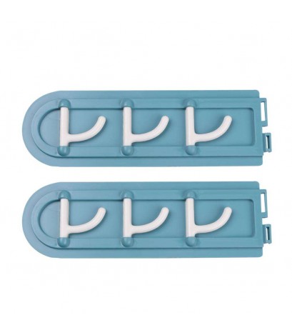 Self-Adhesive Wall Door Hanging Hook 6 Row Corner Hanger Hooks