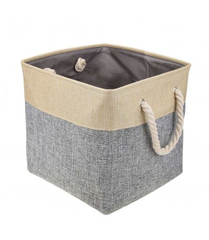 Square Storage Basket Linen Clothes Toys Waterproof Container Box