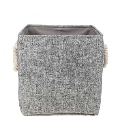 Cotton Linen Square Storage Basket Clothes Toys Sundries Container