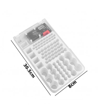 Battery Organizer Storage Box w/Battery Tester for Checker Battery Capacity