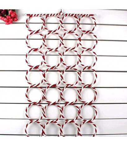 28 Hole Ring Rope Scarf Wraps Shawl Storage Holder Hook Hanger Decor Room