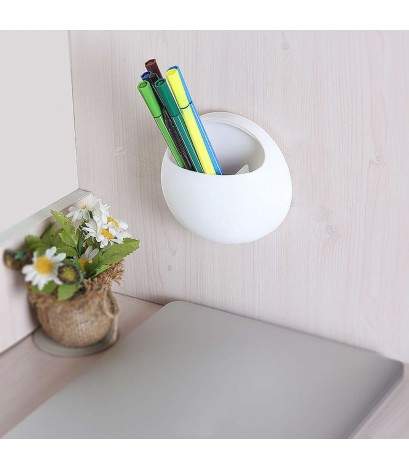 Toothbrush Holder Suction Cup Organizer Bathroom Kitchen Storage Tool White