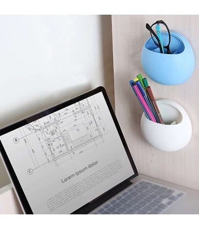 Toothbrush Holder Suction Cup Organizer Bathroom Kitchen Storage Tool White