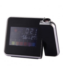 LCD Digital LED Projector Projection Alarm Clock Weather Station Calendar