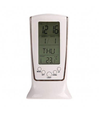 Calendar Thermometer Backlight LED Screen Digital Alarm Clock Desktop Clock